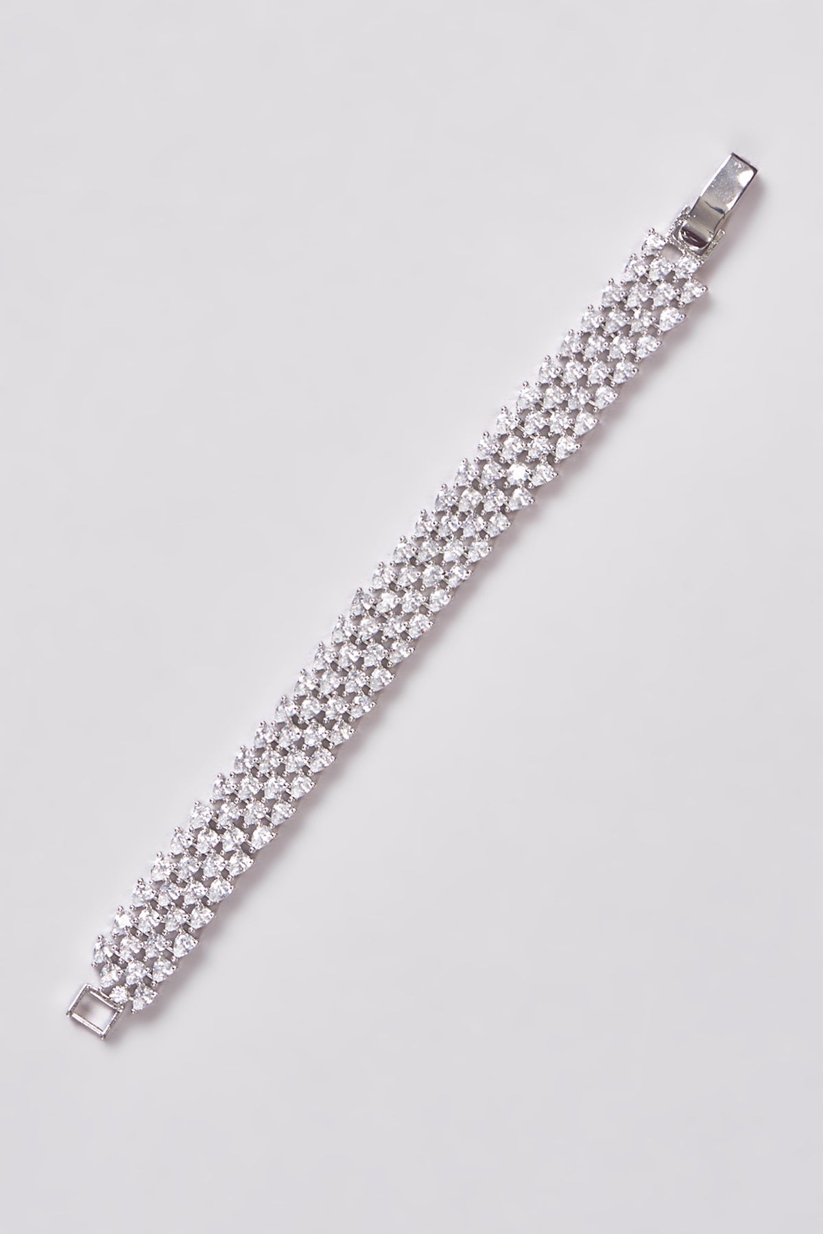 White Finish Zircon Bracelet