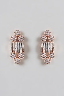Rose Gold Finish Zircon Necklace Set