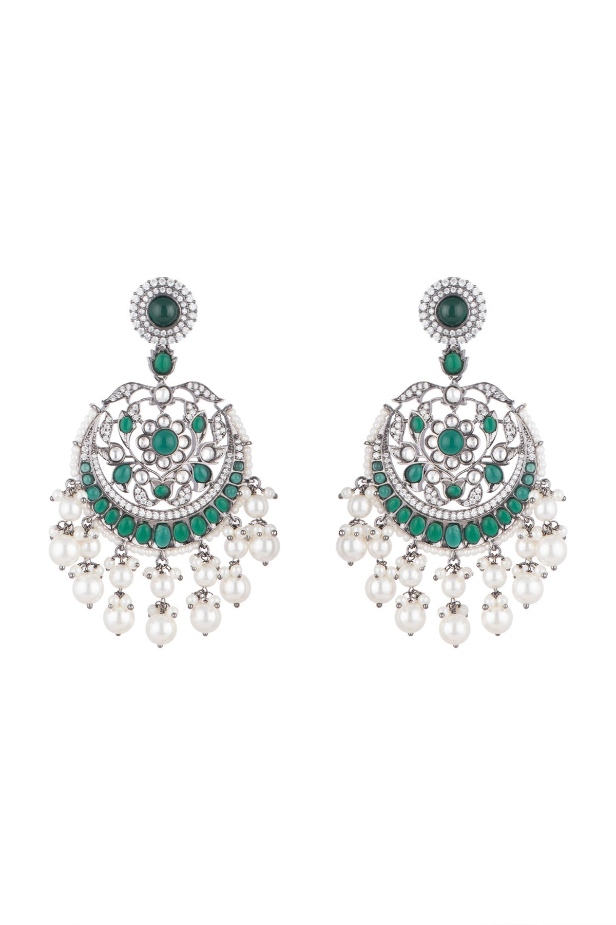Black Finish Antique Style Earrings