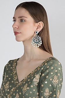 Black Finish Antique Style Earrings
