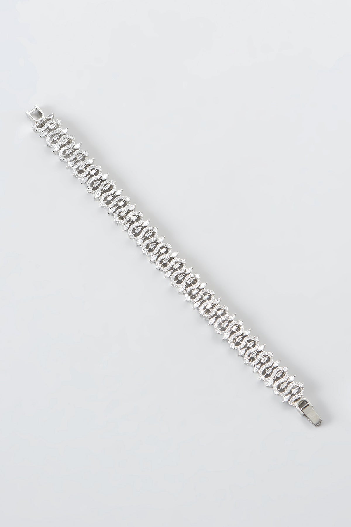 White Finish Zircon Bracelet