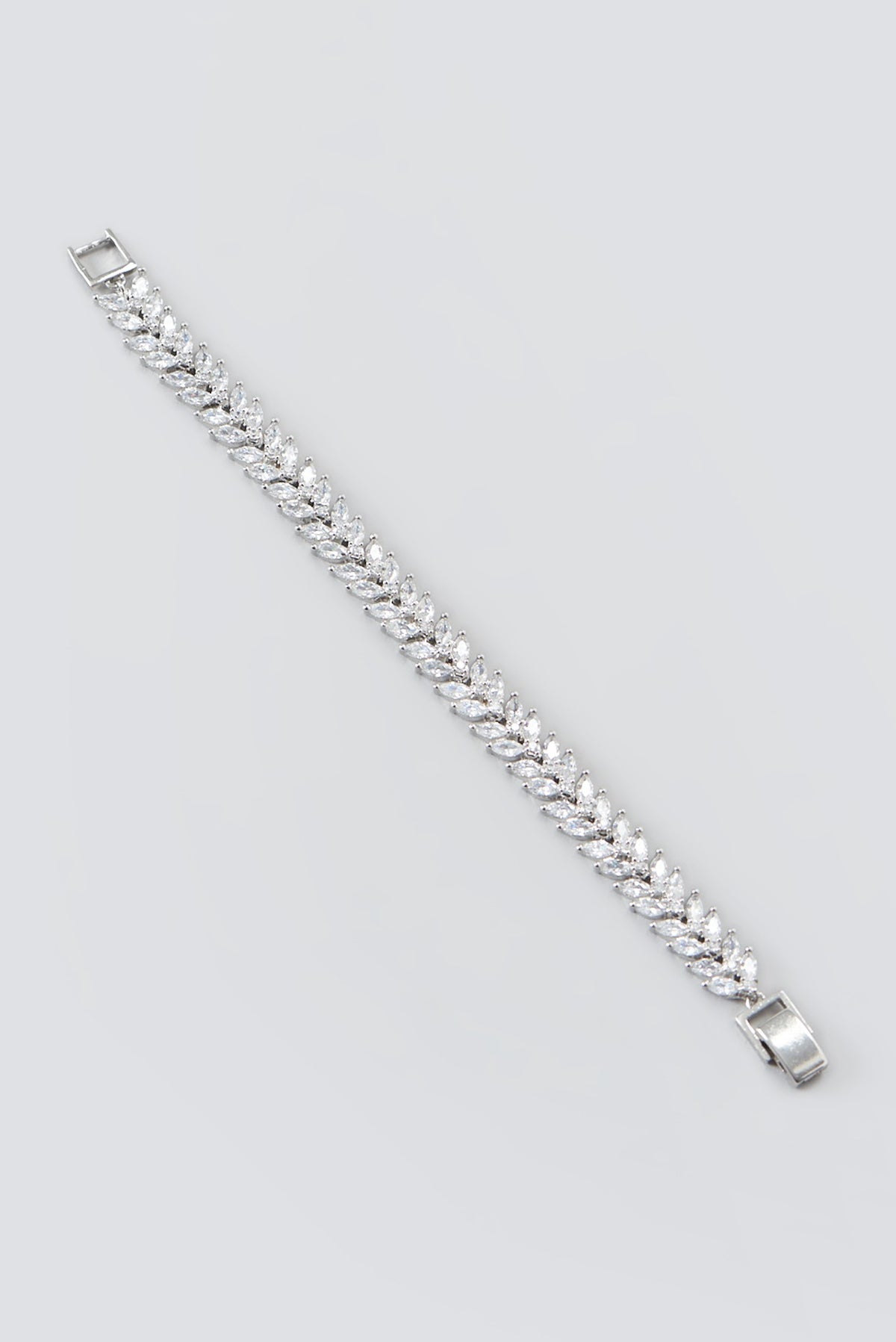 White Finish Zircon Bracelet