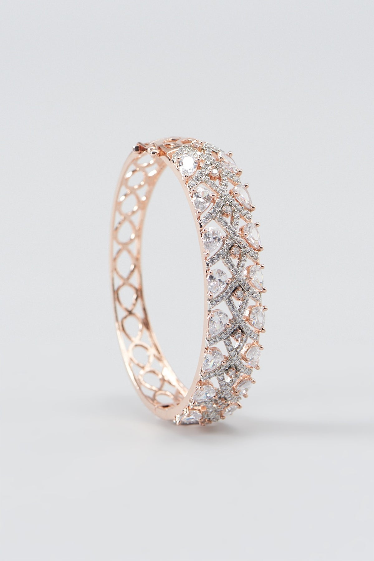 Rose Gold Finish Zircon Bracelet