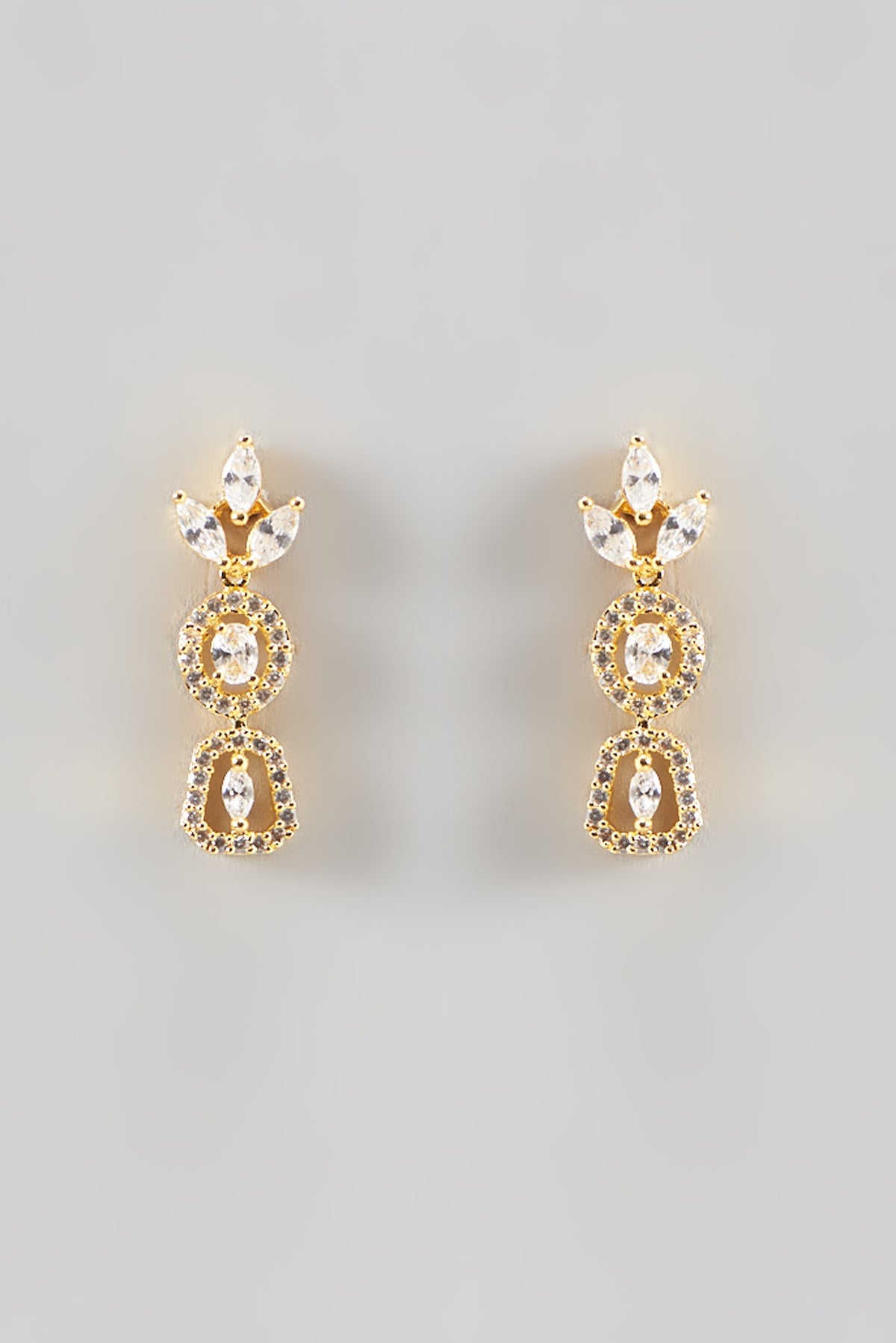 Gold Finish Zircon Necklace Set