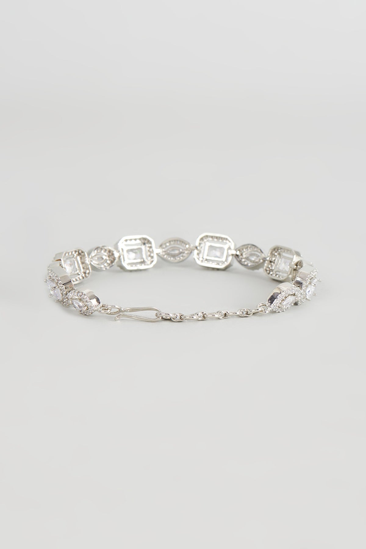 White Finish Zircon Bracelet