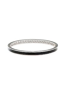 Gold Plated Morning Star Stone Enameled Bangle