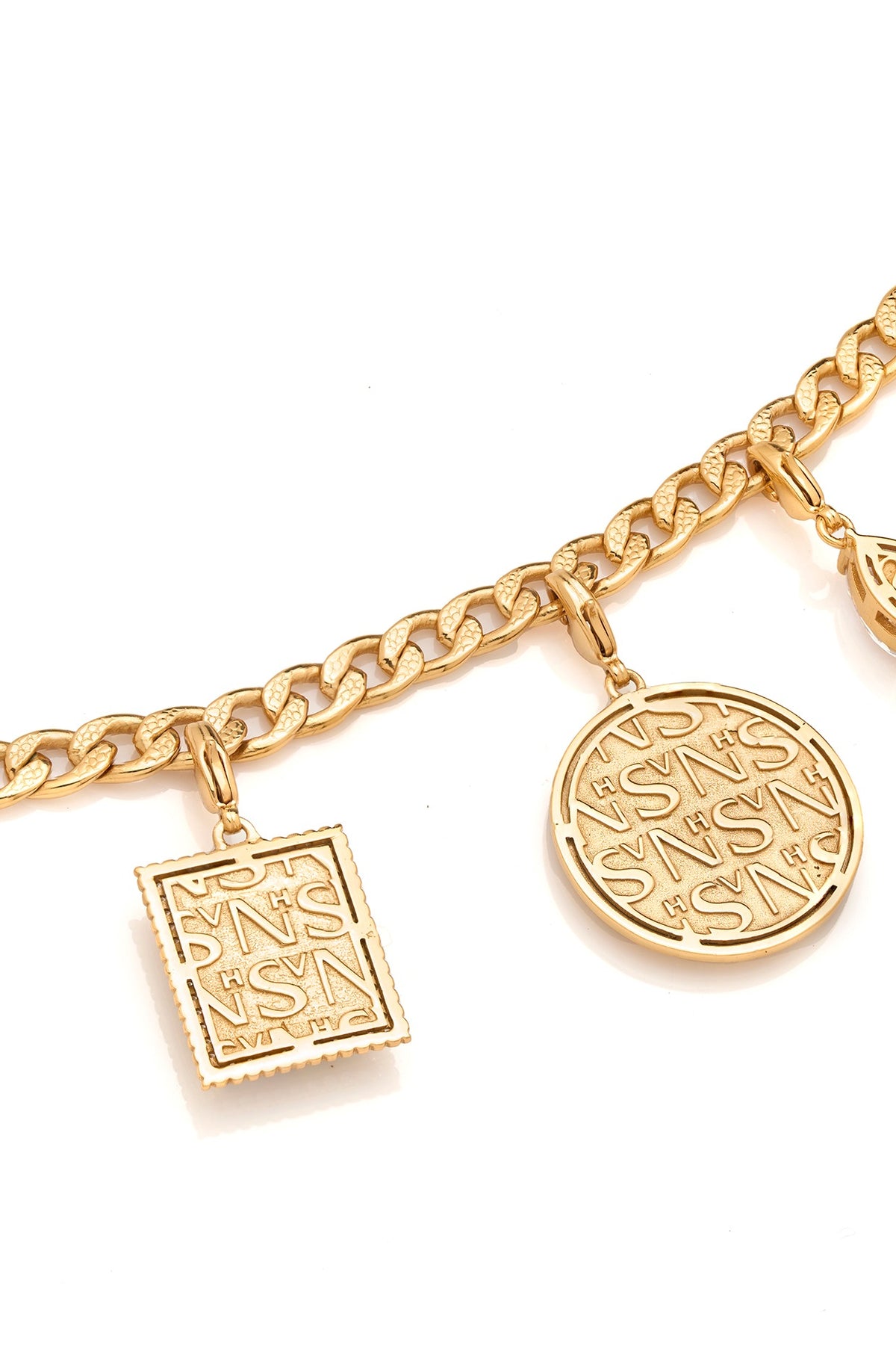 Gold Plated Enameled Choker Necklace