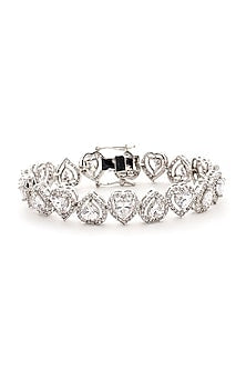 White Gold Finish Diamond Bracelet