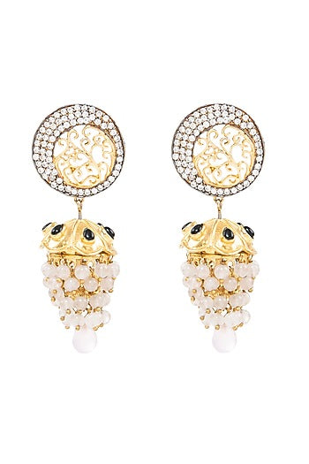 Gold Plated Jhumka Earrings