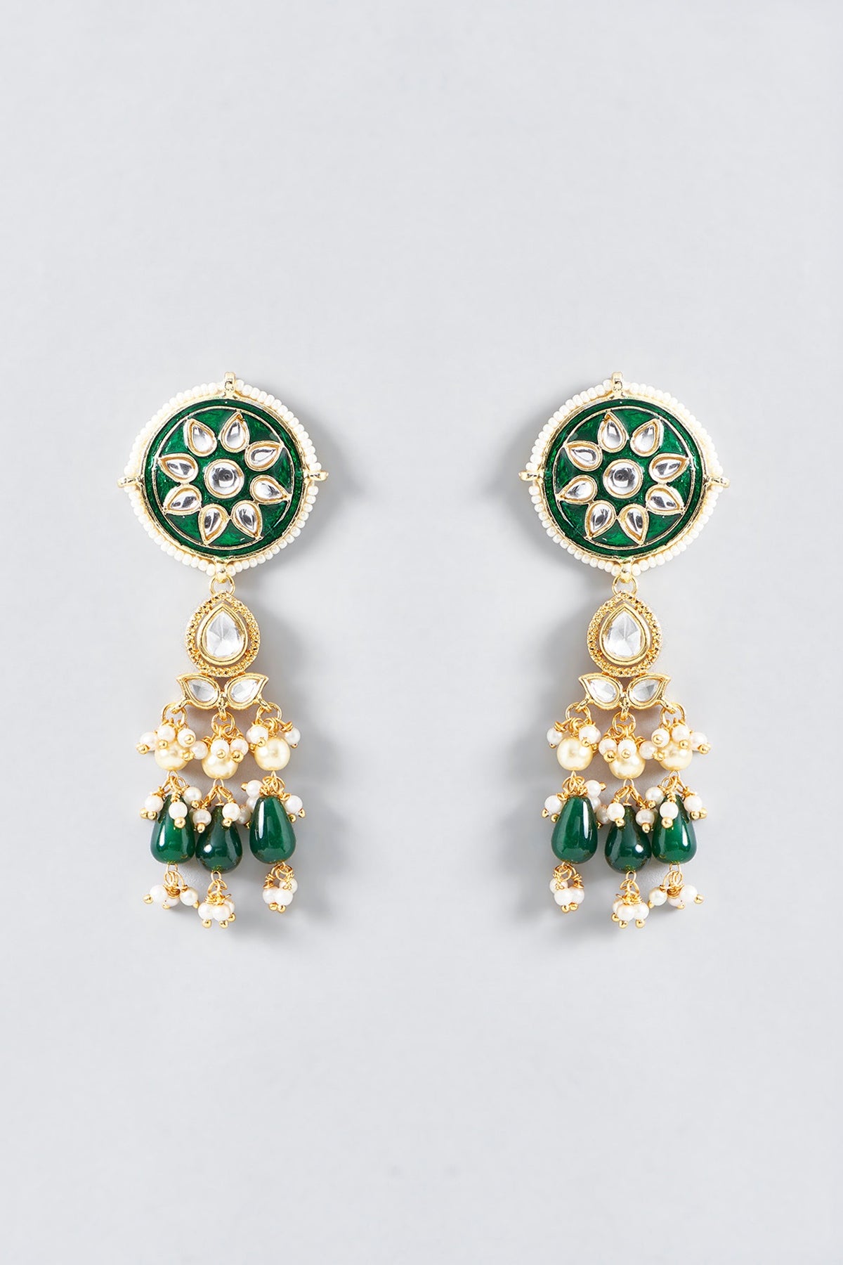 Gold Plated Kundan Polki Choker Necklace Set