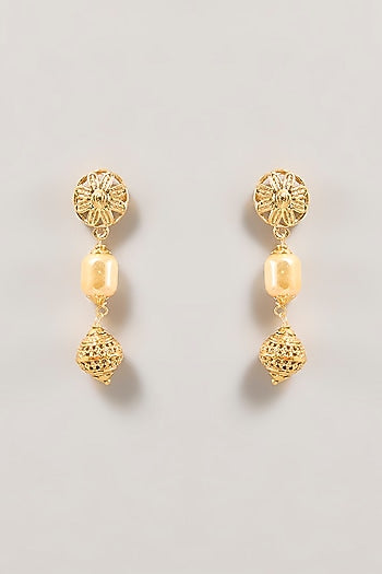 Gold Finish Beaded Necklace Set