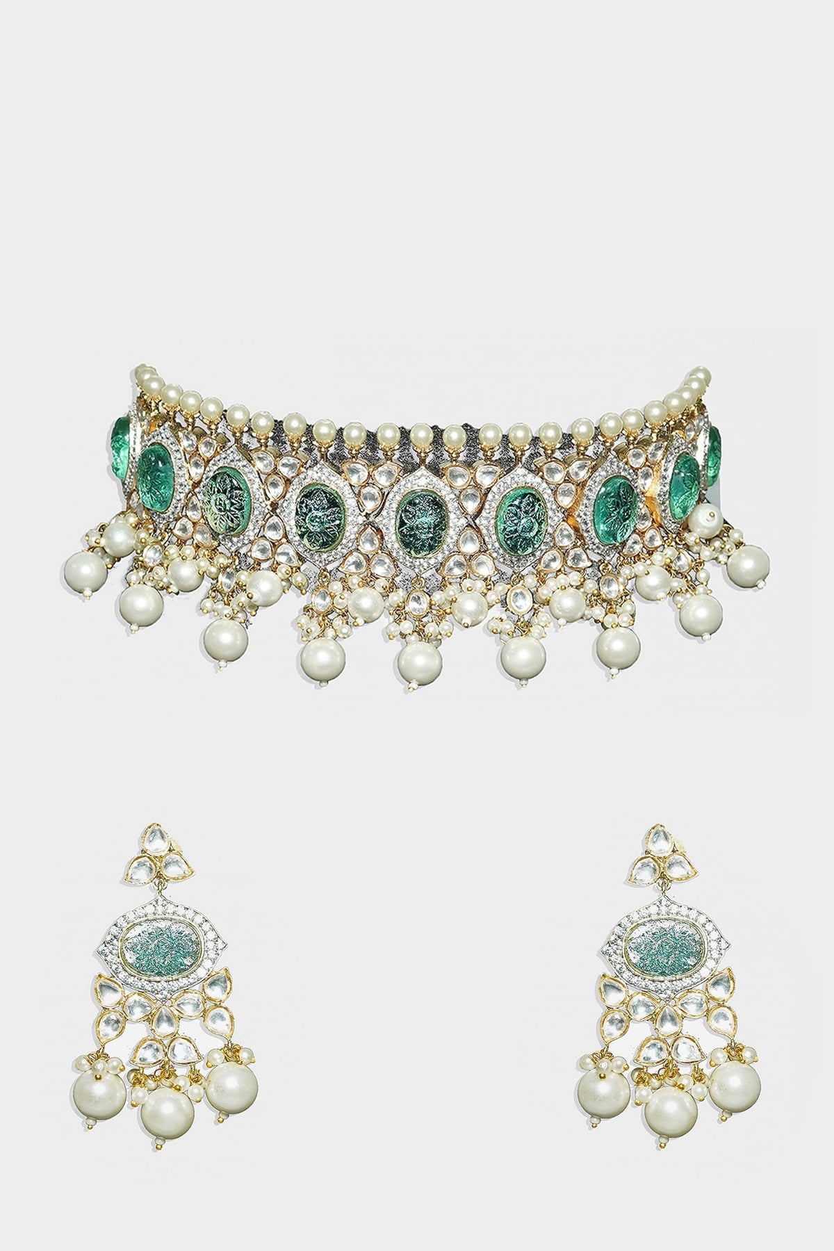 Gold Plated Alloy Necklace Set