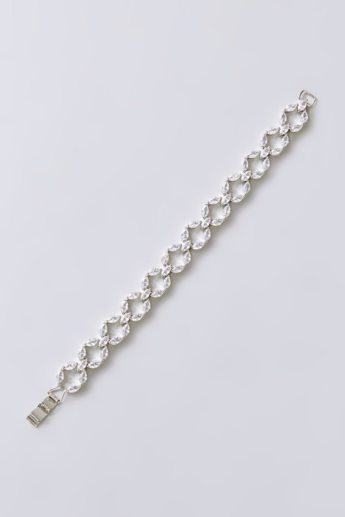 White Finish Zircon Bracelet