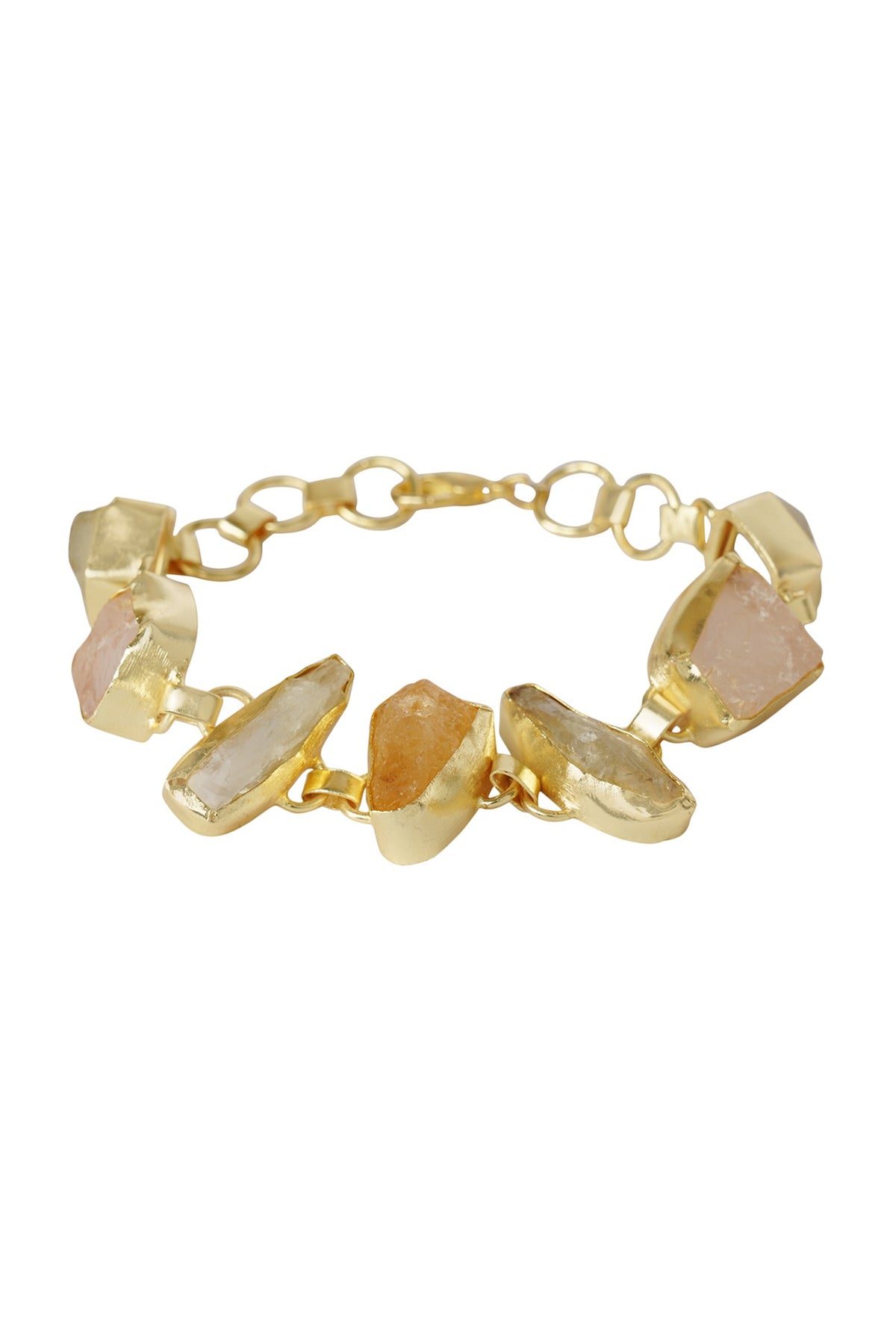 Gold Plated Onyx Bracelet