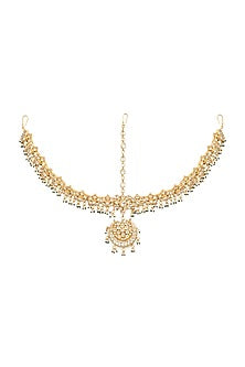 Gold Plated Pearls Matha Patti