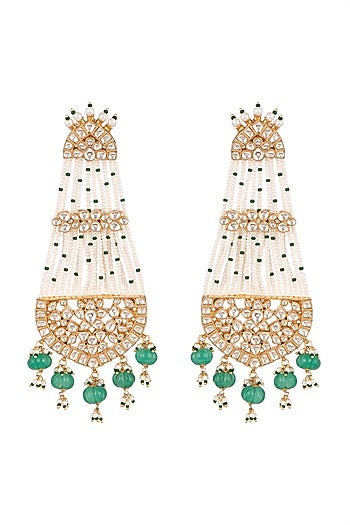 Gold Plated Pearl Pasa Earrings