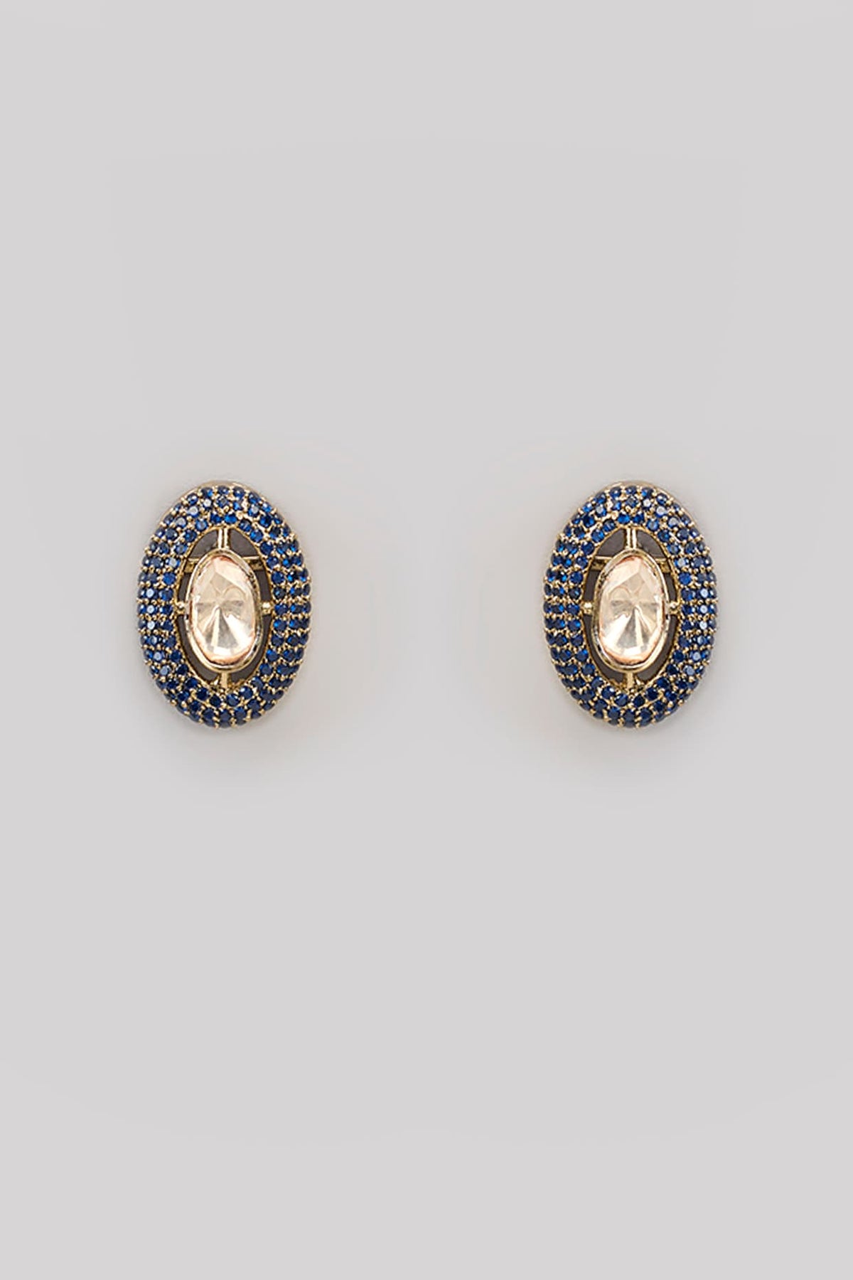 Two Tone Finish Kundan Polki & Beaded Necklace Set
