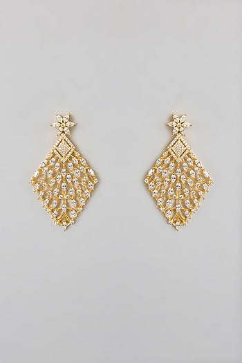 Gold Finish Zircon Necklace Set