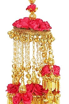 Gold Finish Pearl & Ghungroo Kaleeras