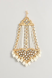 Gold Finish Kundan Polki Pasa