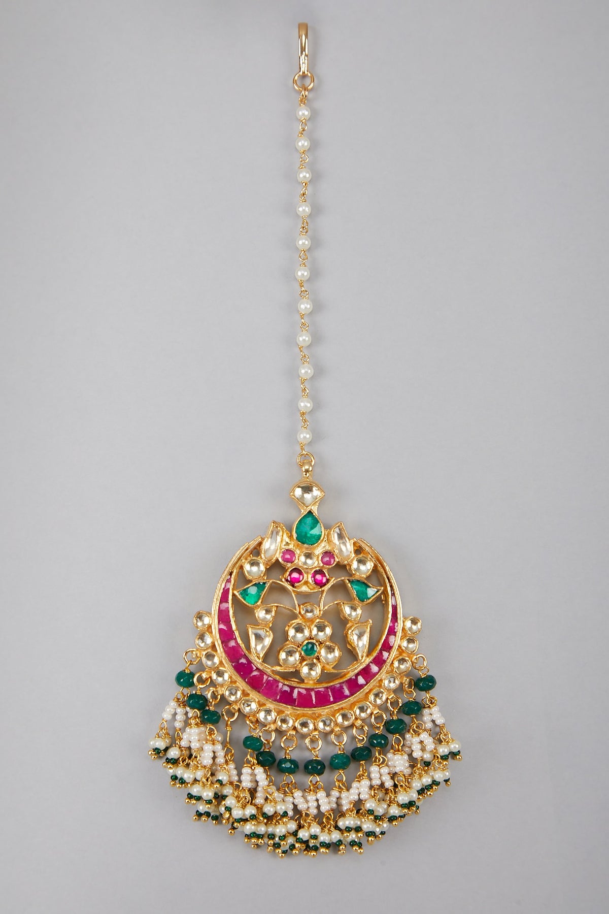 Gold Plated Kundan Maangtikka