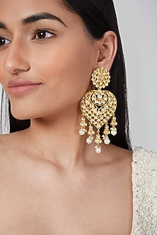 Gold Plated Chaandbaali Earrings
