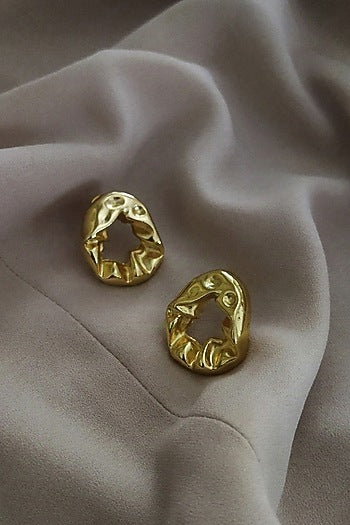 Gold Plated Swarovski Stud Earrings