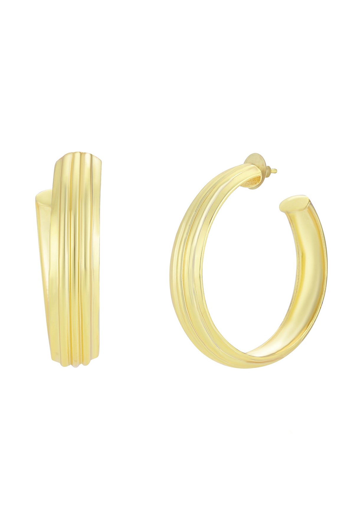 Gold Plated Hoop Earrings