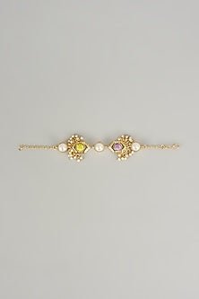 Gold Plated Pastel Enameled Bracelet