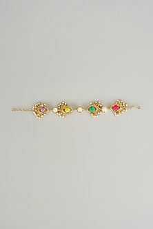 Gold Plated Multi-Colored Enameled Bracelet