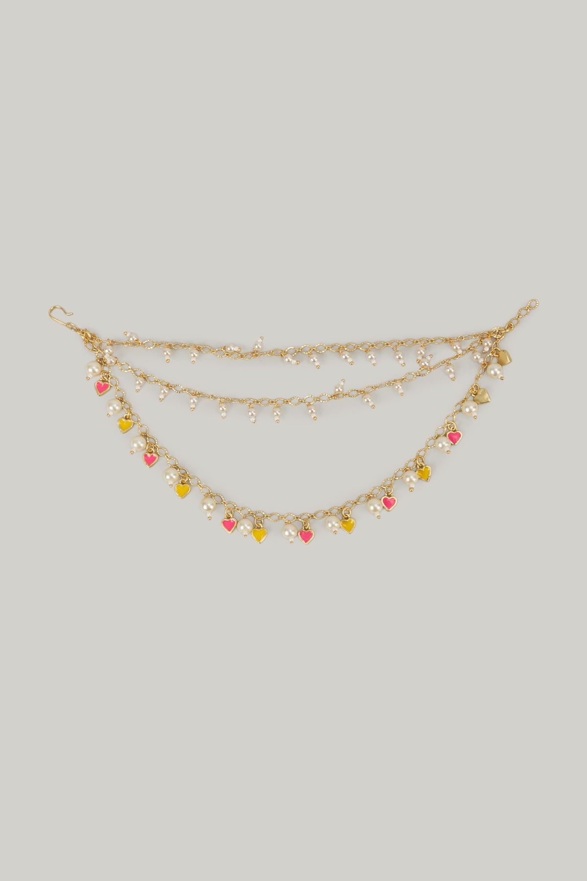 Gold Finish Swarovski Enameled Necklace Set
