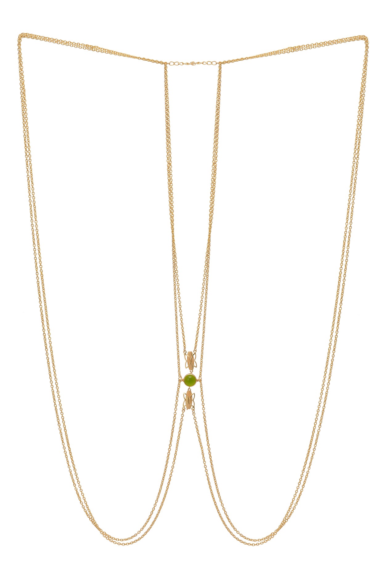 Matte Gold Finish Body Chain