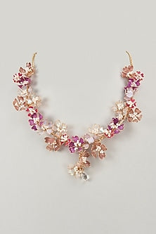 Multi-Colored Floral Necklace