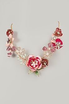 Multi-Colored Floral Necklace