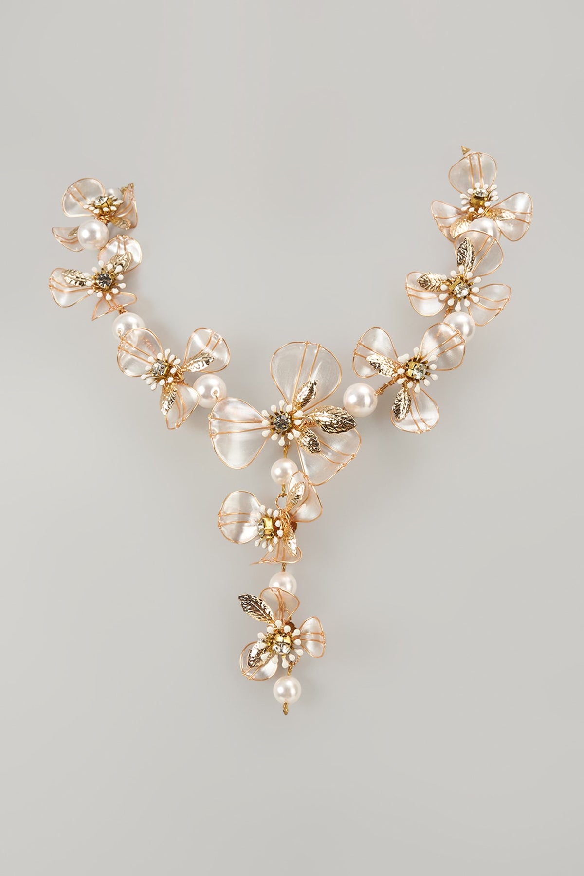 Multi-Colored Floral Necklace
