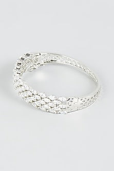 White Finish American Diamond Bracelet