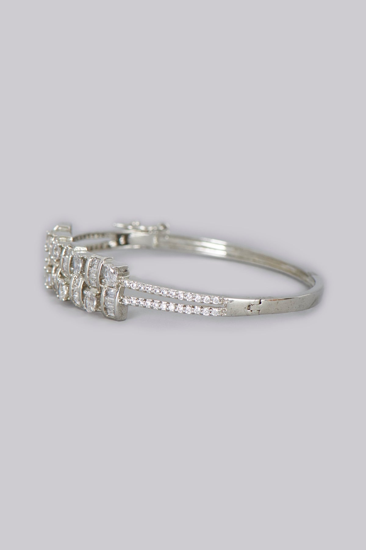 White Finish American Diamonds Bracelet