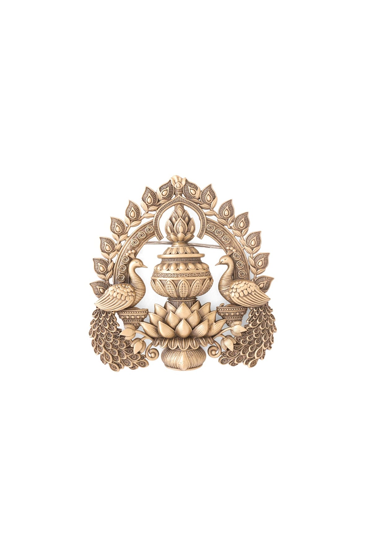 Oxidised Antique Gold Brass Brooch