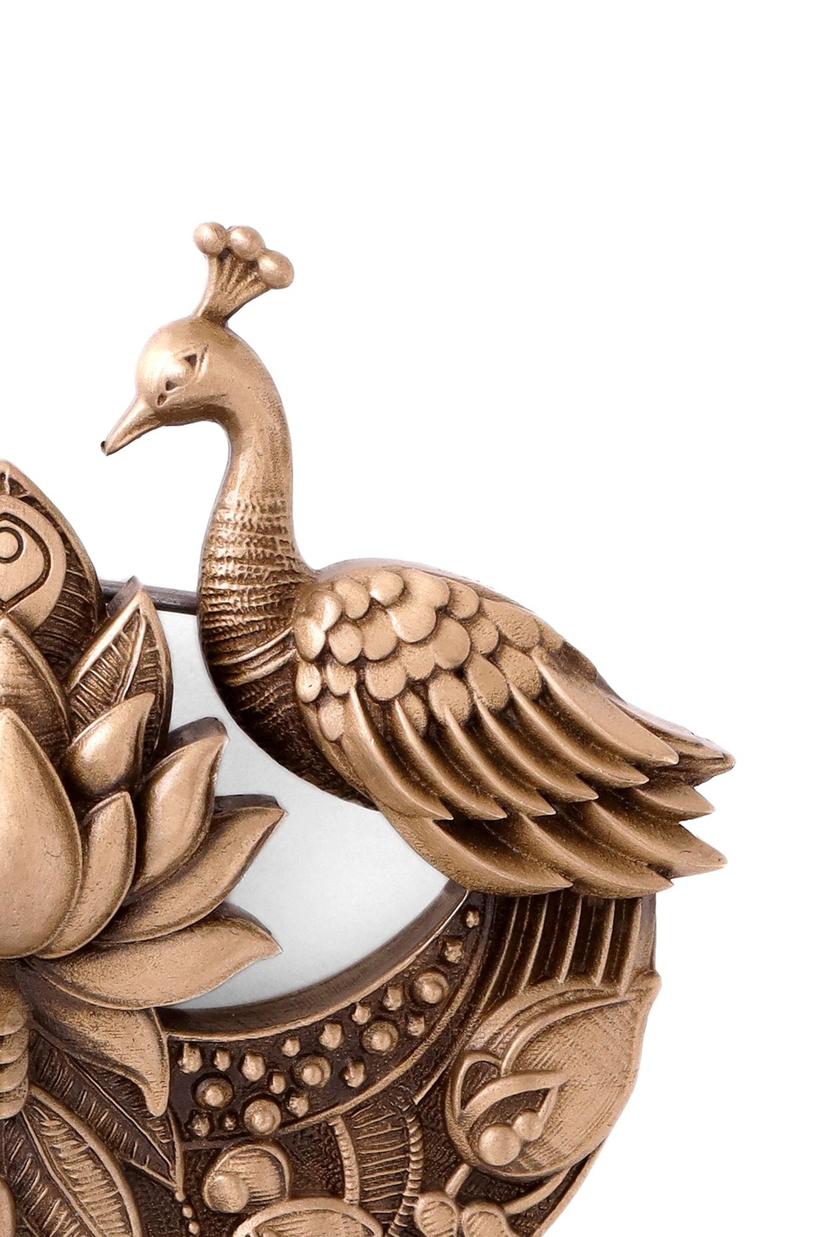 Antique Gold Finish Bird Of India Brooch
