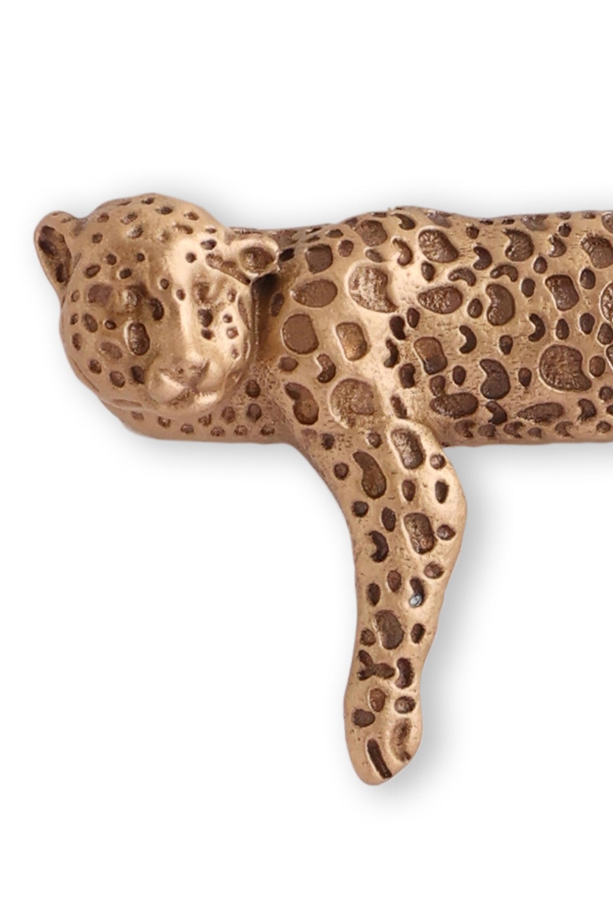 Antique Gold Brass Leopard Brooch