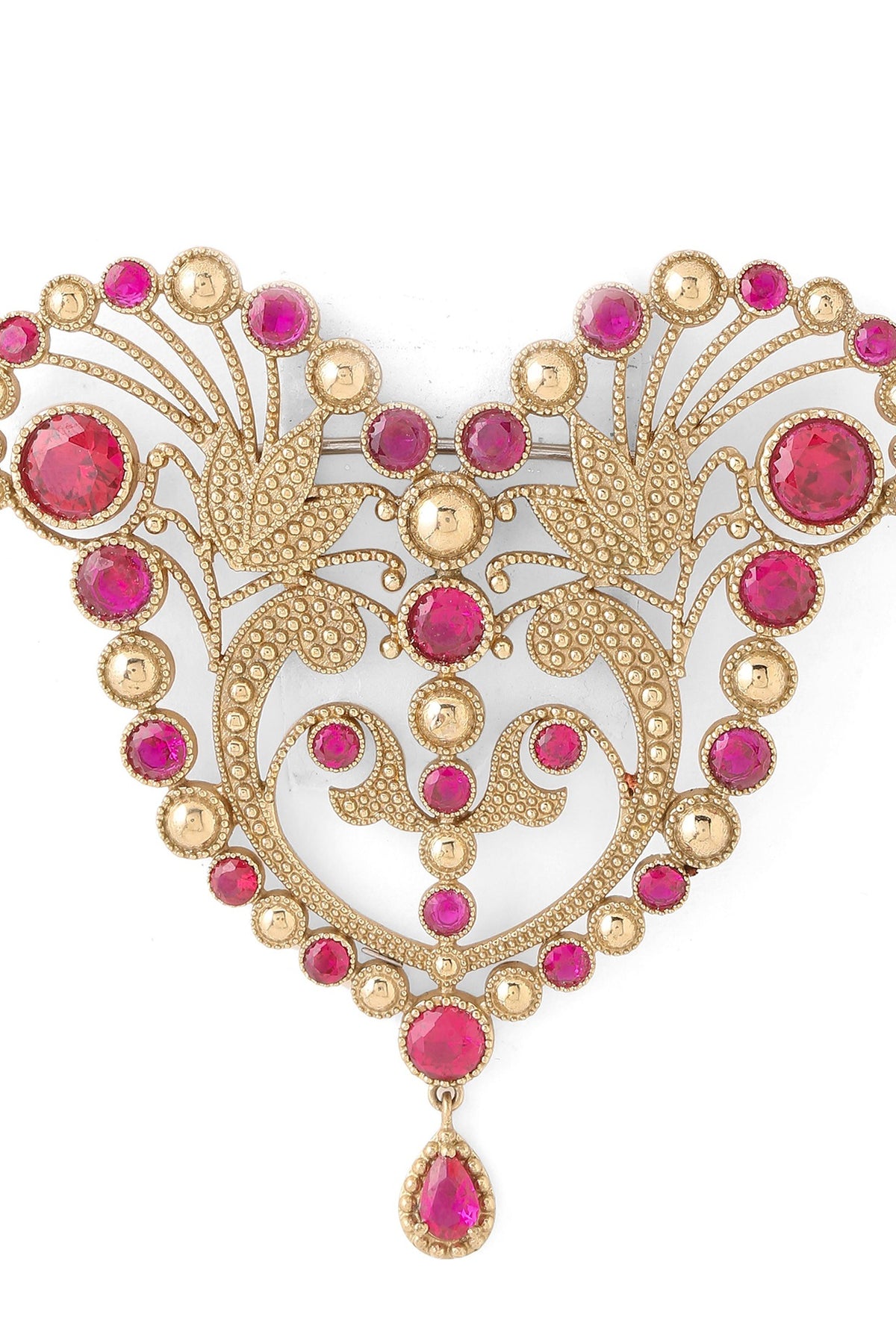 Gold Brass Brooch