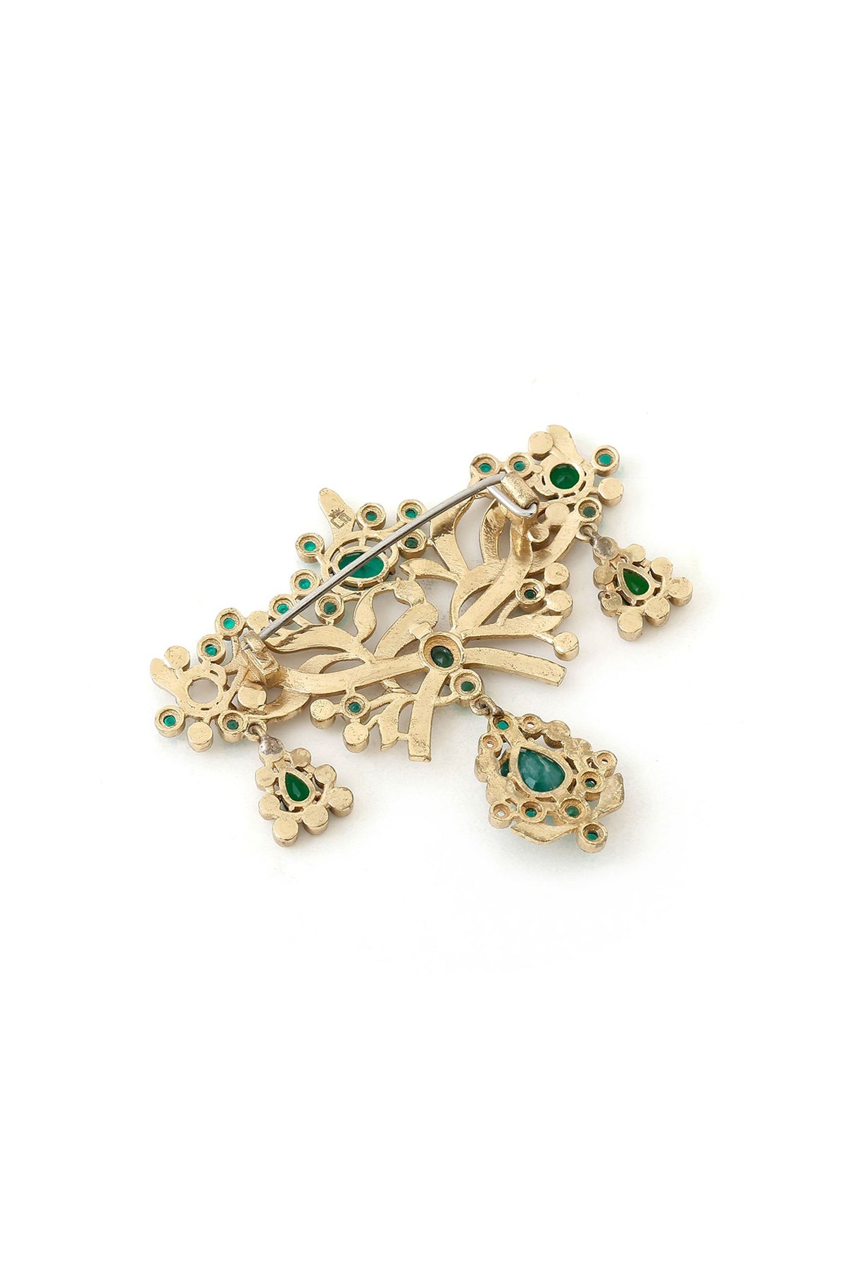 Gold Brass Brooch