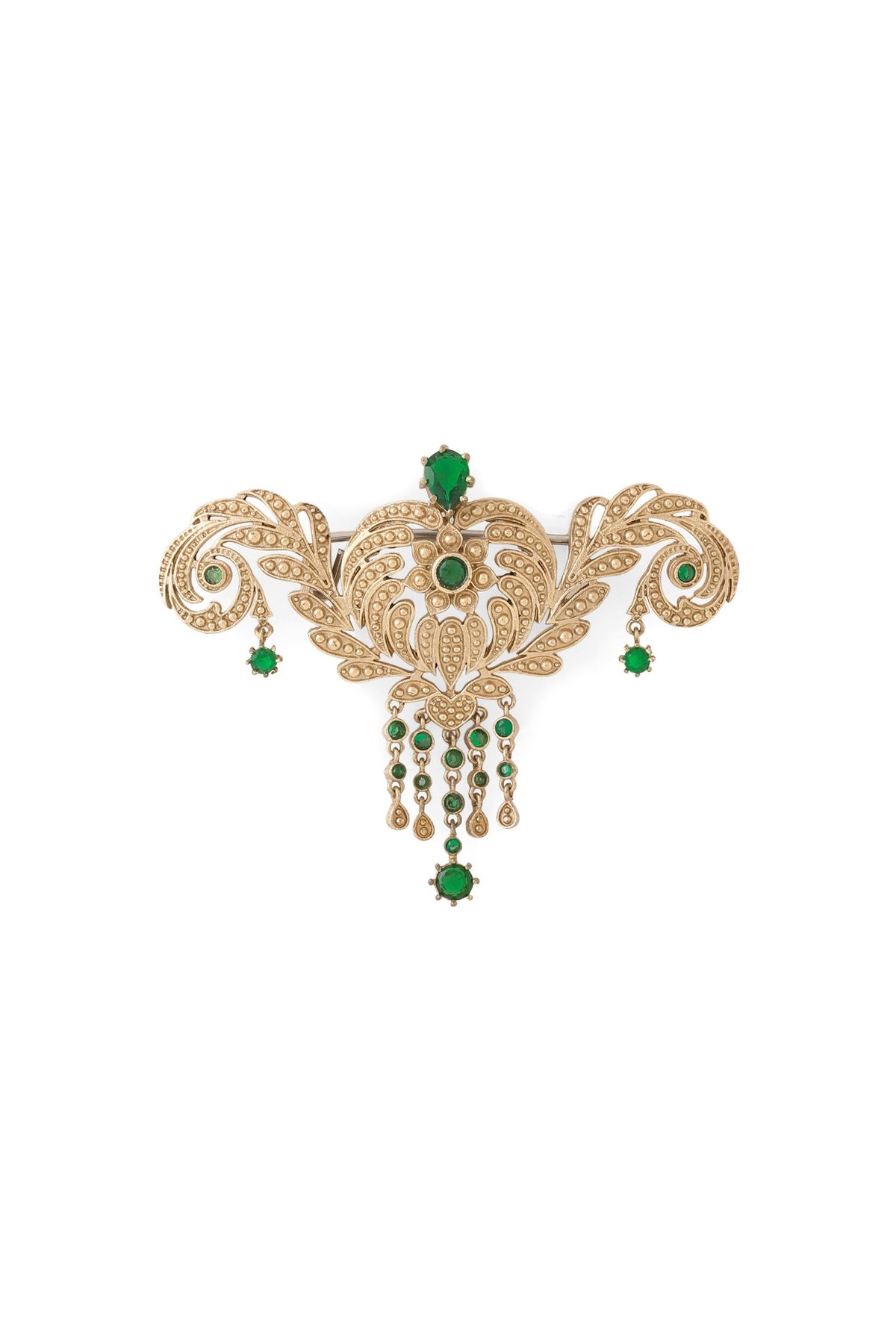 Gold Brass Brooch
