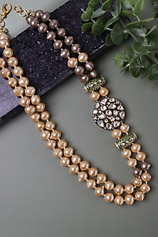 Gold Plated Double Layered Necklace