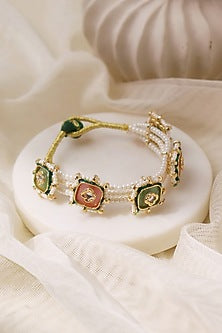 Gold Plated Pearl Bracelet