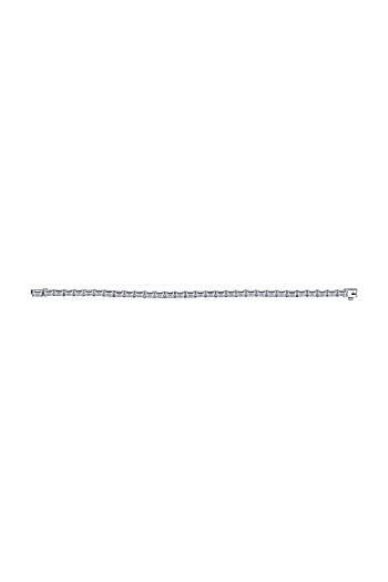 White Finish Swarovski Zirconia Tennis Bracelet In Sterling Silver