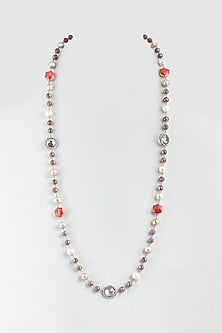 Brown Crystals Beaded Necklace