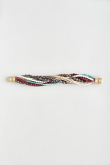 Multi-Colored Beaded Twisted Bracelet