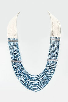 Blue Crystals & Zircons Necklace