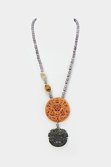 Purple Crystal Pendant Necklace